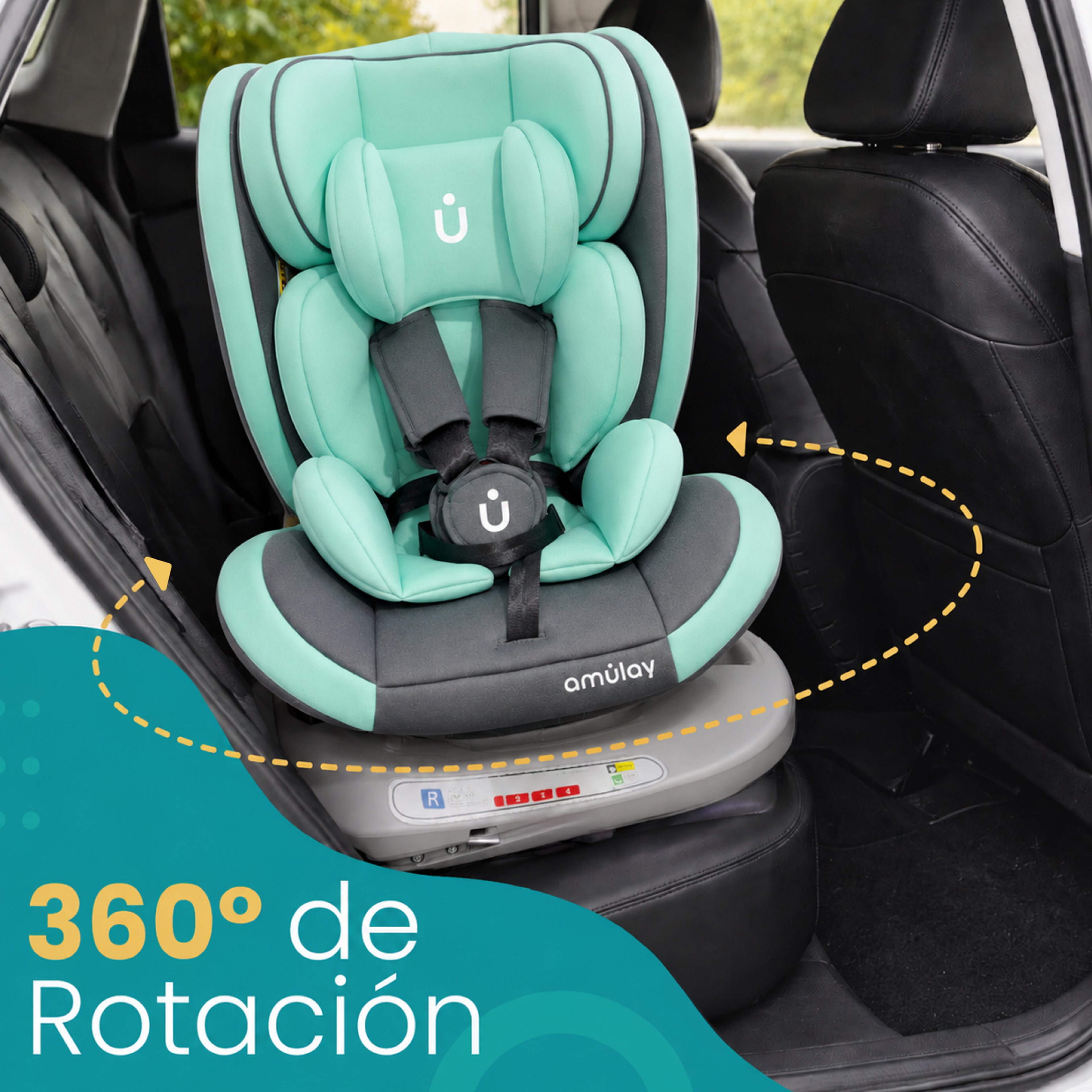 Autoasiento KIDDO - 360º Isofix 0-36Kg