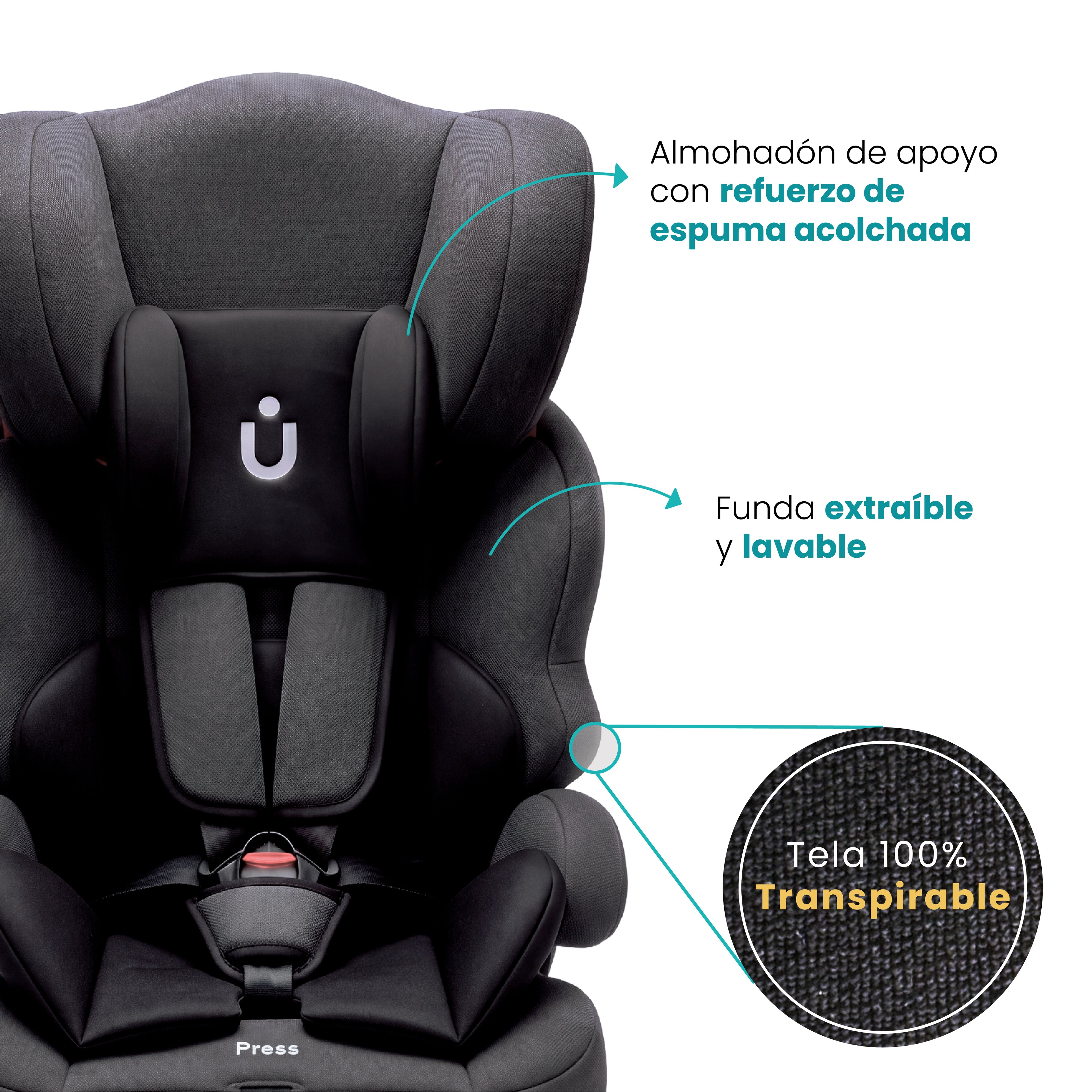 Autoasiento PIPÓN- Booster Isofix 9-36Kg
