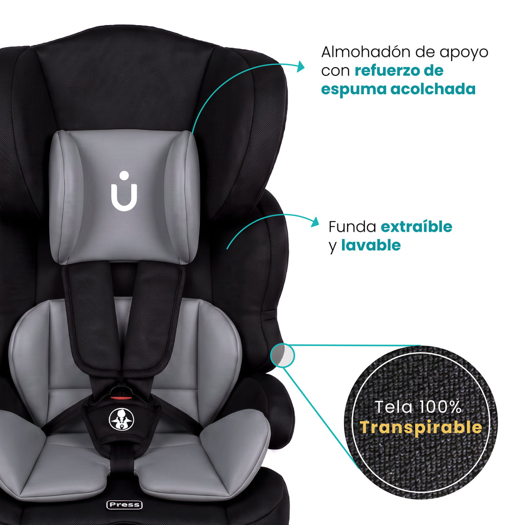 Autoasiento PIPÓN- Booster Isofix 9-36Kg