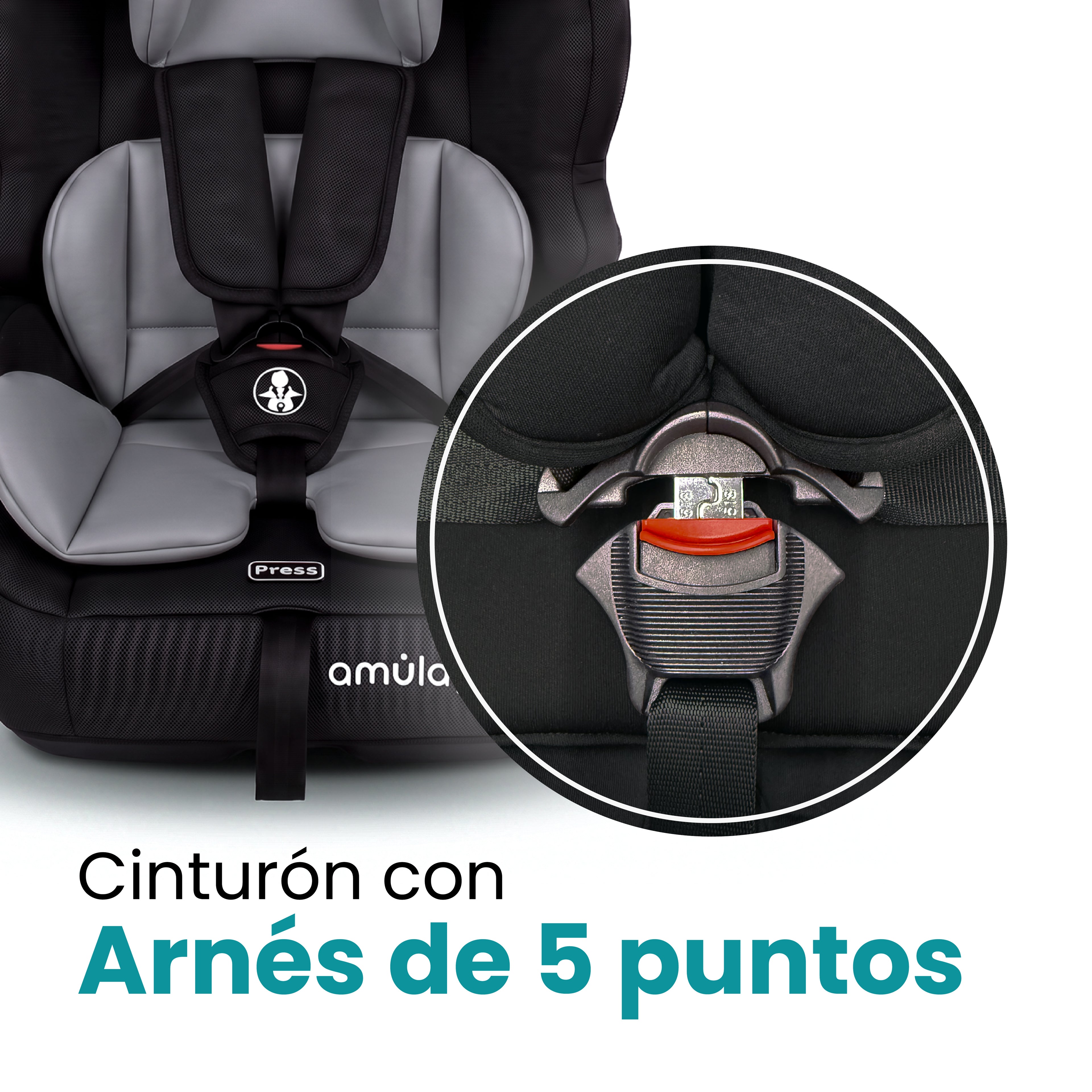 Autoasiento PIPÓN- Booster Isofix 9-36Kg