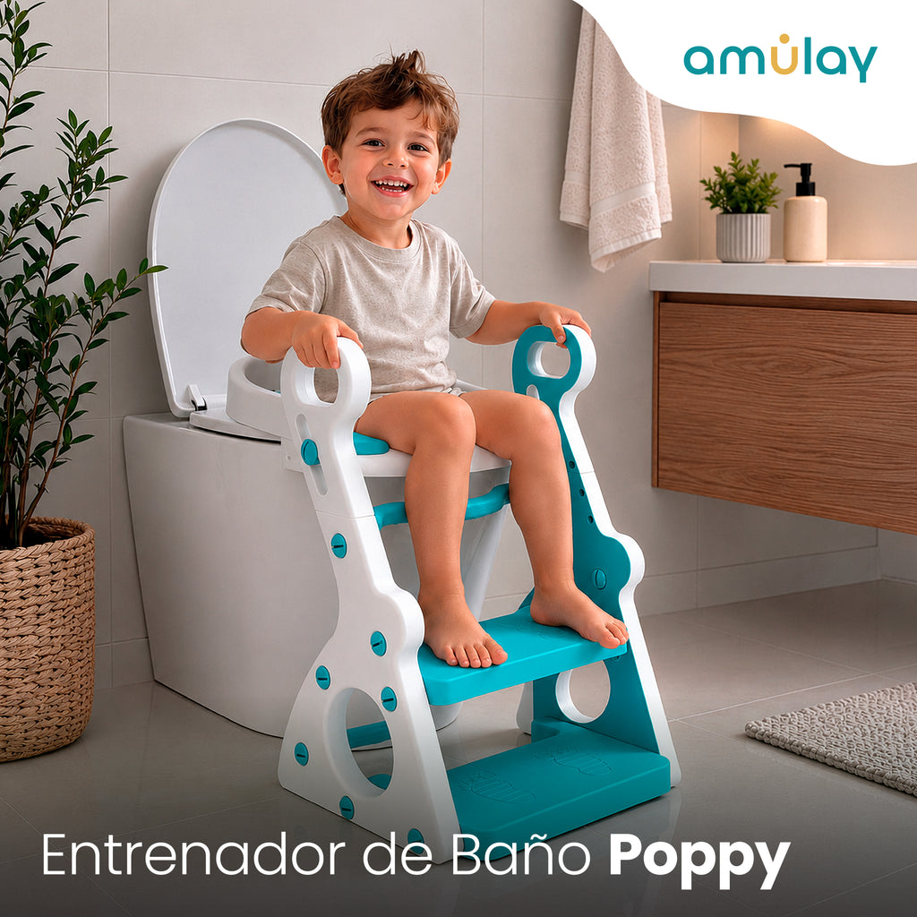 Entrenador Infantil de Baño Poppy 3 en 1