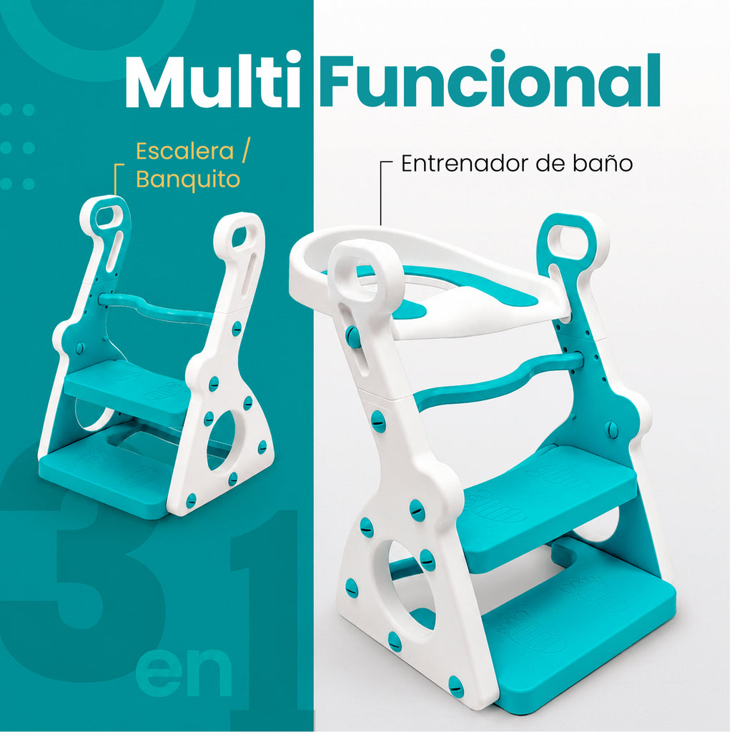 Entrenador Infantil de Baño Poppy 3 en 1