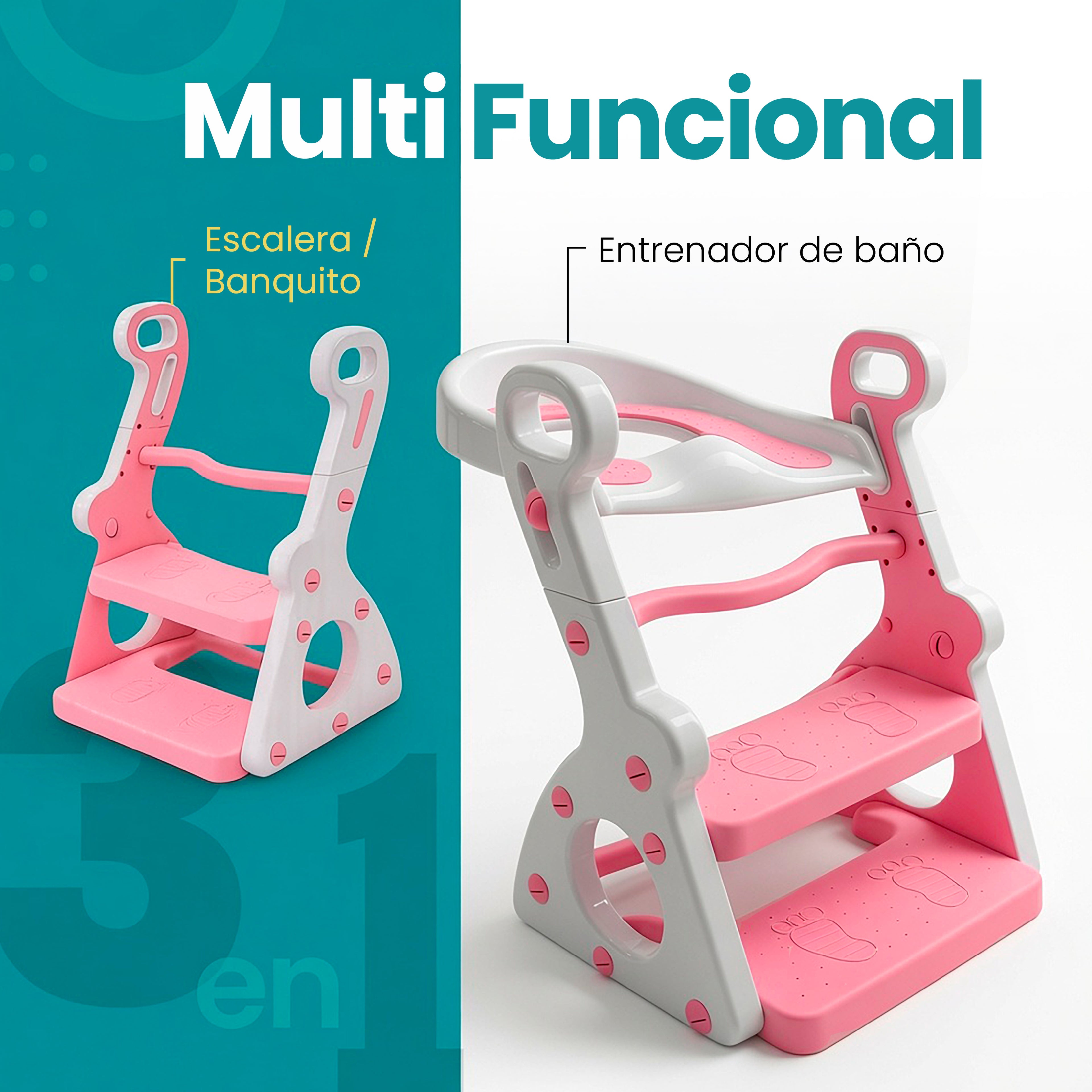 Entrenador Infantil de Baño Poppy 3 en 1