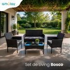 Set de Living Exterior BOSCO - Ratán