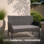 Set de Living Exterior BOSCO - Ratán