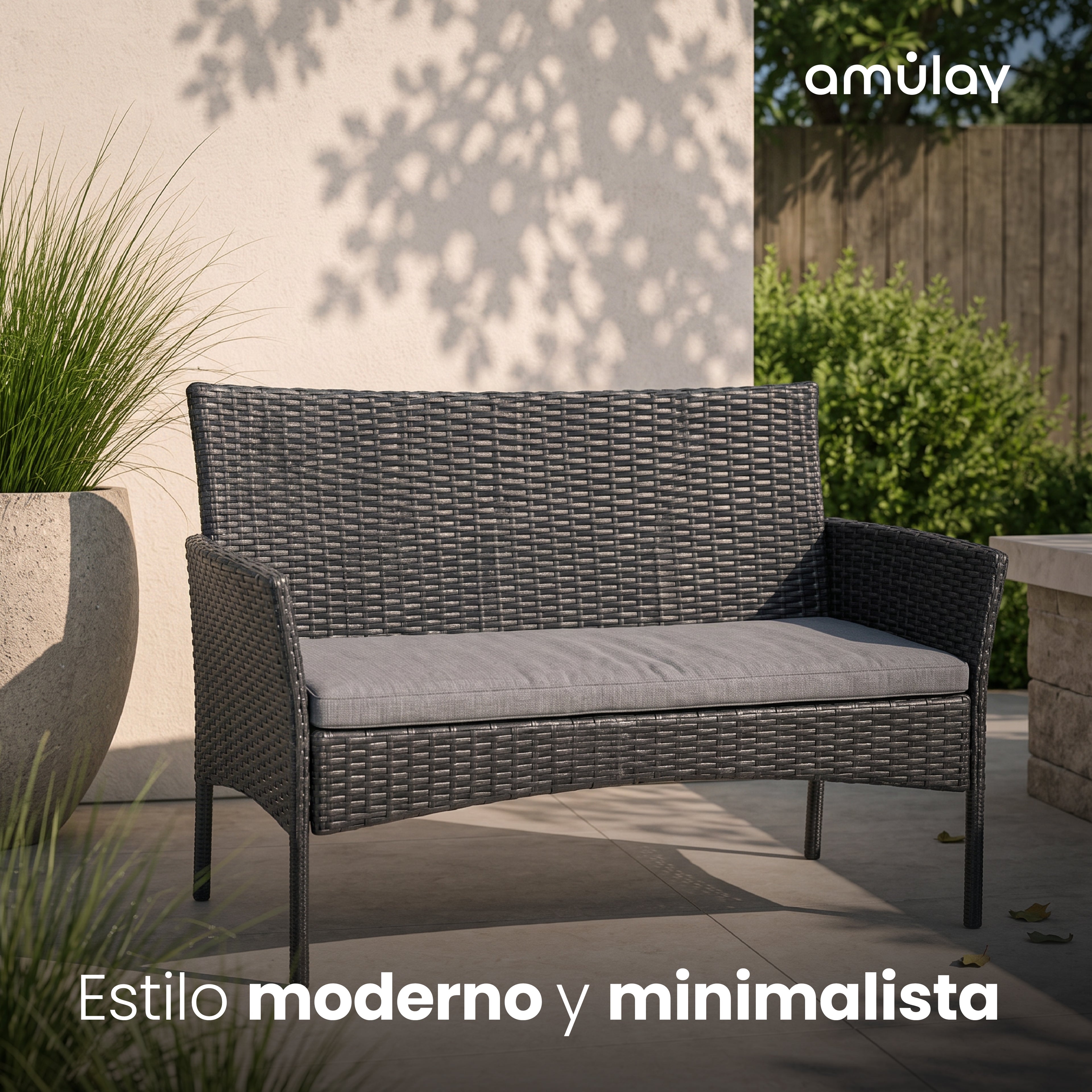 Set de Living Exterior BOSCO - Ratán