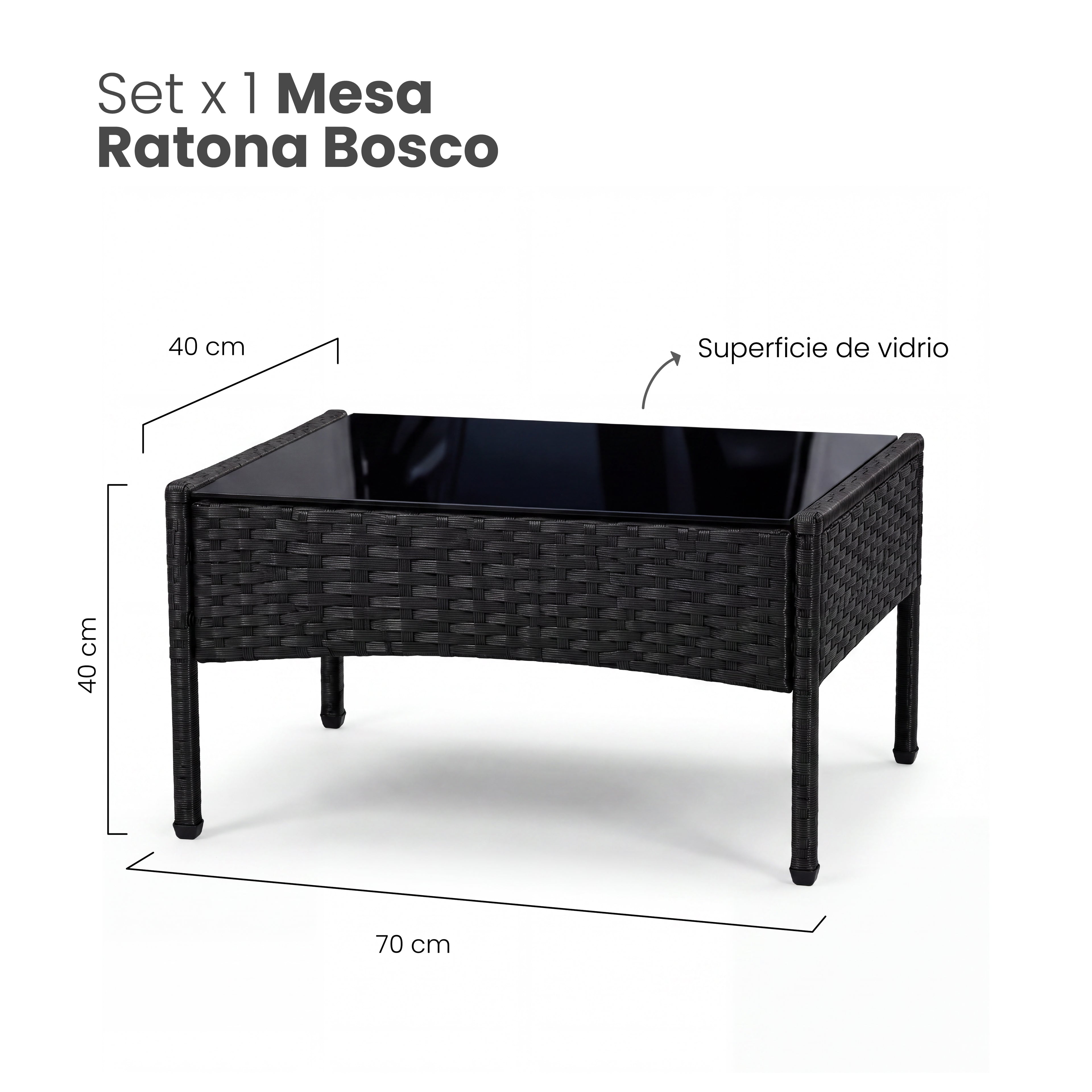 Set de Living Exterior BOSCO - Ratán