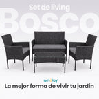 Set de Living Exterior BOSCO - Ratán