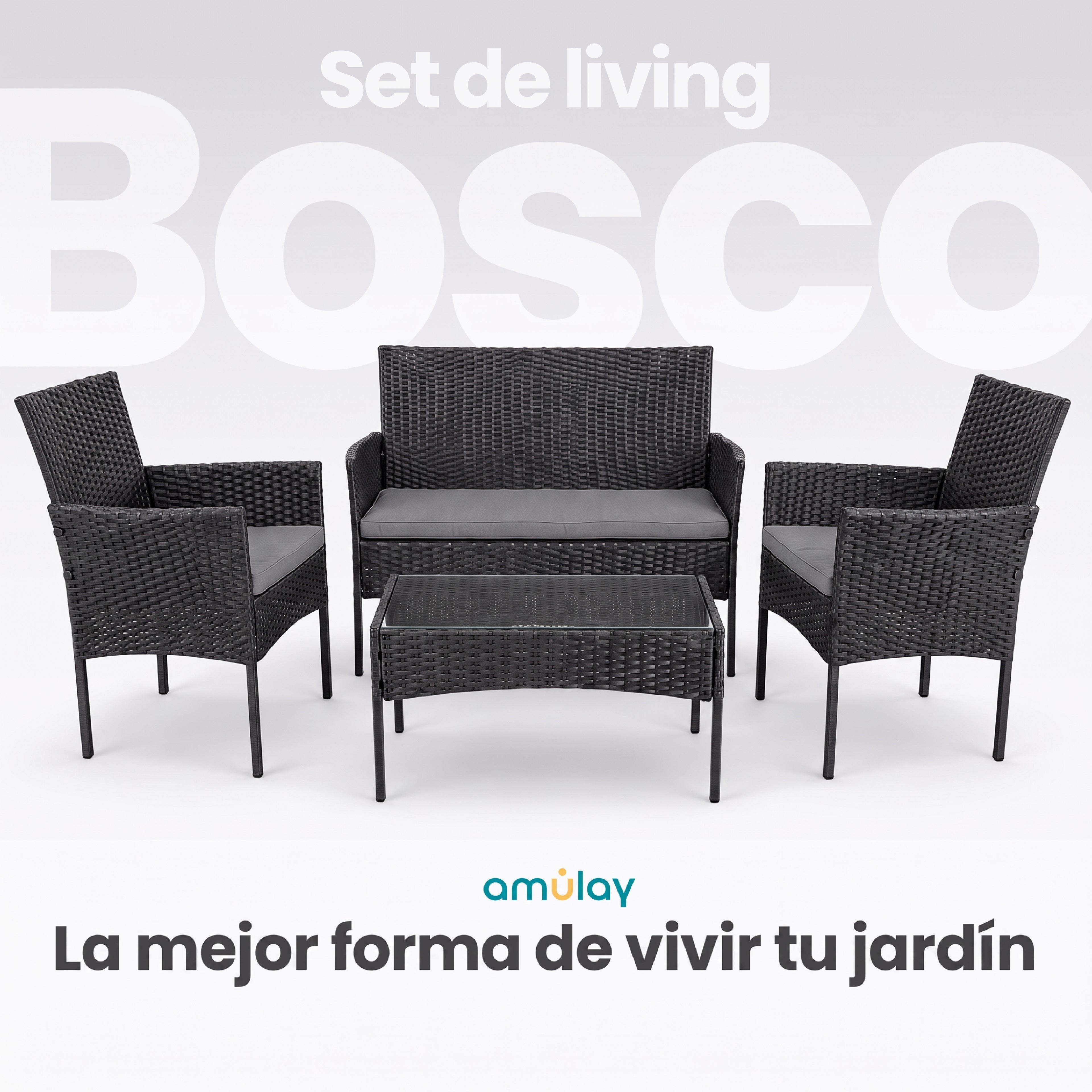 Set de Living Exterior BOSCO - Ratán