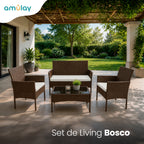 Set de Living Exterior BOSCO - Ratán