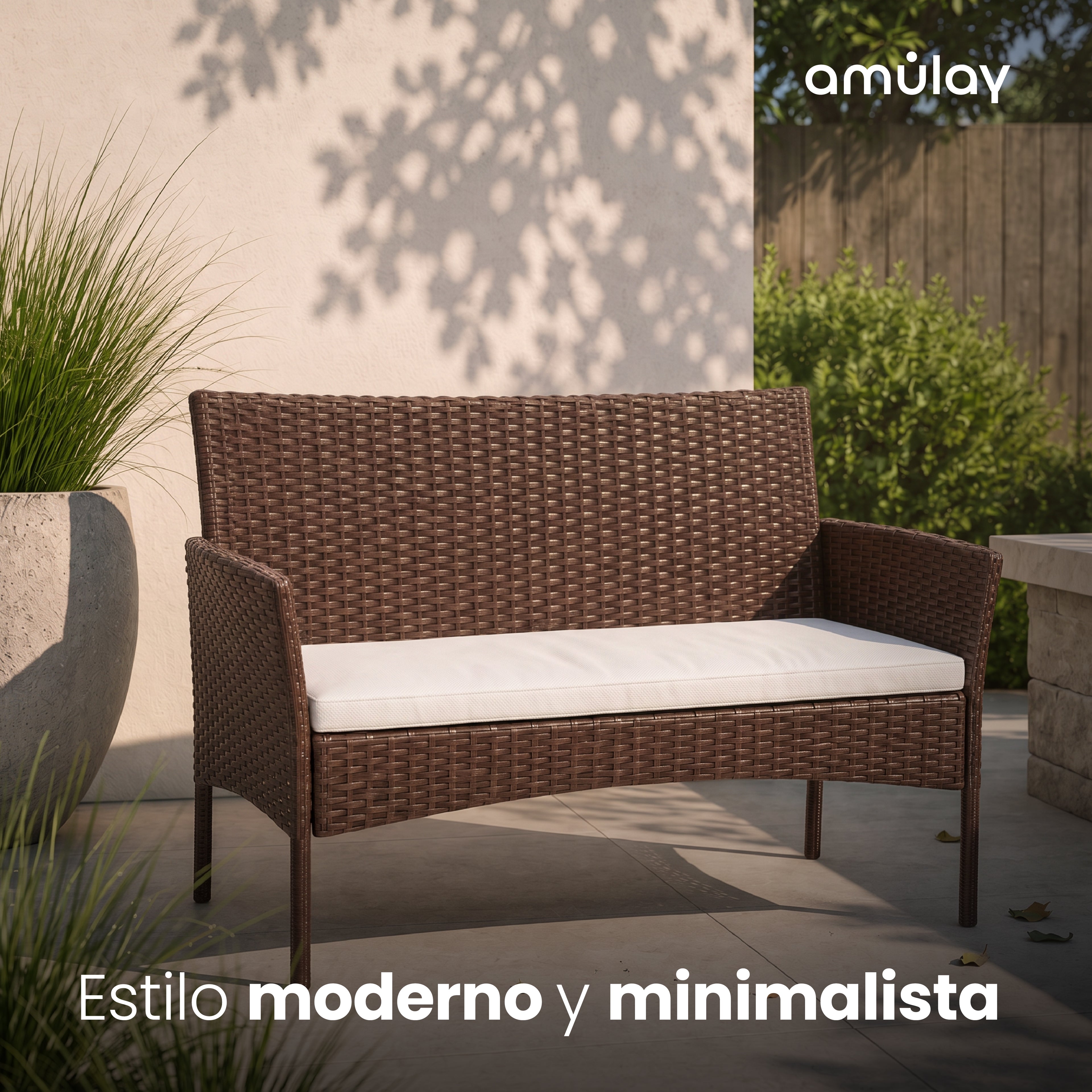 Set de Living Exterior BOSCO - Ratán