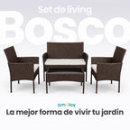 Set de Living Exterior BOSCO - Ratán