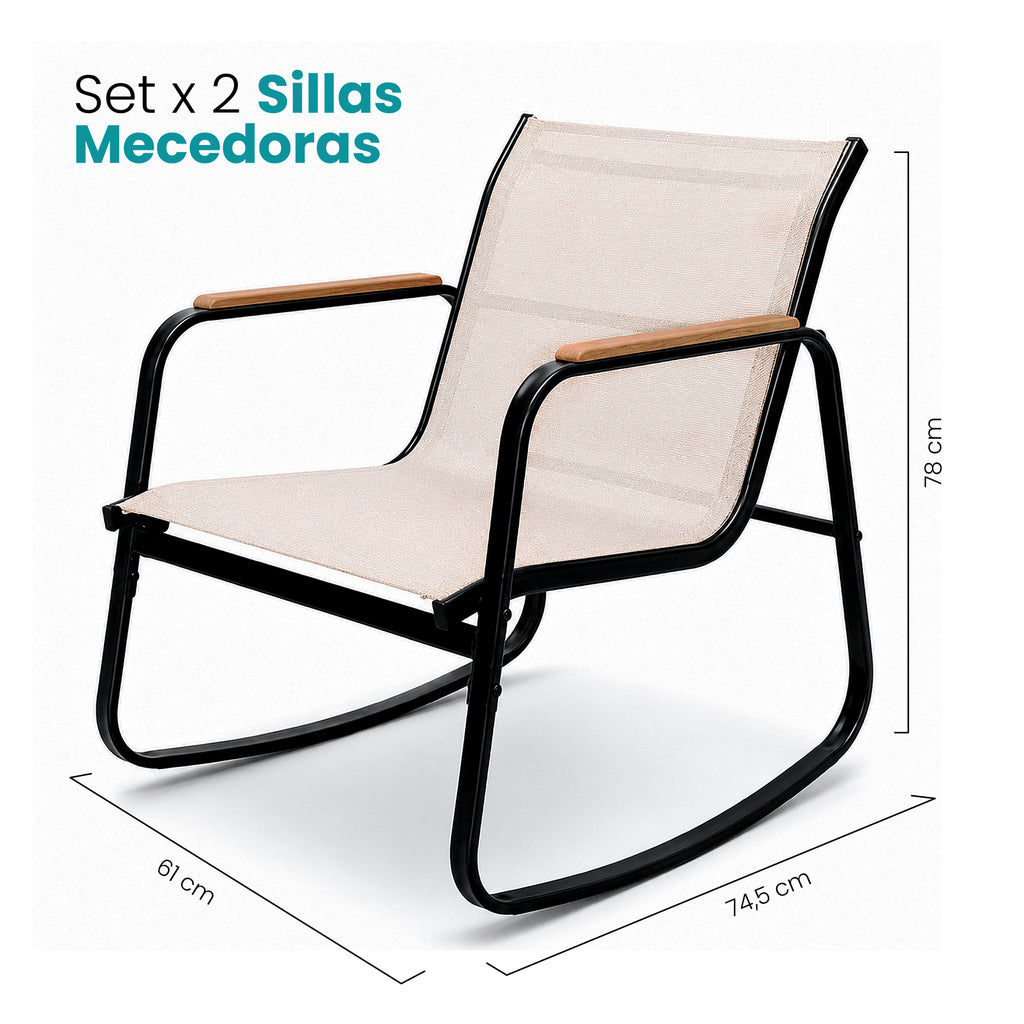 Sillas Mecedoras de Jardín LOFT