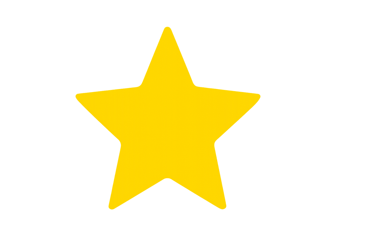 estrella amarilla fondo transparente